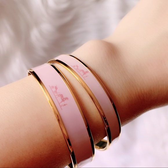 Hermès Caleche Enamel Bangle Bracelet - Picture 3 of 8